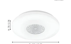 Capasso Plafond 40cm LED 3000K 20W Vit