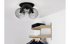 Capella Plafond 3L 37cm Svart/Rök