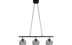 Capella Taklampa 3L Svart/Rök