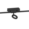 Cardillio 2 Takspotlight 39cm LED 3000K 3x3,2W + 2x3,3W Svart