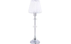 Carlow Bordslampa 50cm Kristall K5 Krom