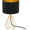 Carlton Bordslampa 31cm Mässing/Svart