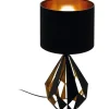 Carlton Bordslampa 51cm Svart/Koppar