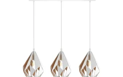Carlton Taklampa 81cm 3L Vit/Guld