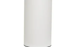 Carolin Cylinder Lampskärm Hög Ø25cm Vit, Svart Band