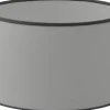 Carolin Cylinder Lampskärm Ø25cm Vit, Grått Band