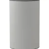 Carolin Cylinder Lampskärm Hög Ø25cm Vit, Grått Band