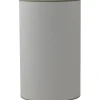 Carolin Cylinder Lampskärm Hög Ø32cm Vit, Sandfärgat Band