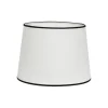 Carolin Lampskärm Ø30cm Vit med svarta band