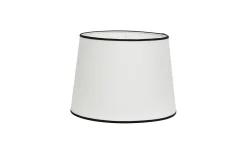 Carolin Lampskärm Ø30cm Vit med svarta band