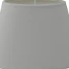 Carolin Oval Lampskärm 25cm Vit