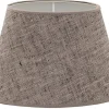 Carolin Oval Lampskärm 20cm Svartmelerad