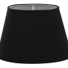 Carolin Oval Lampskärm 25cm Svart
