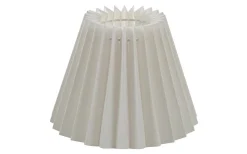 Carolin Plisserad Lampskärm Ø19cm Vit