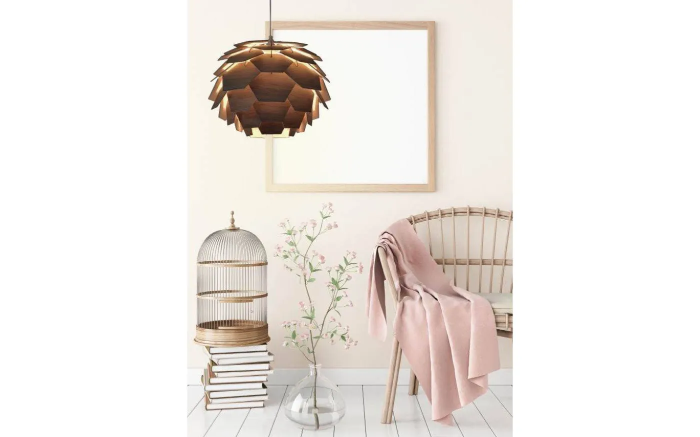 Carpatica Taklampa 41cm Brun