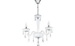 Carpento Kristallkrona 2-Arm 54cm Vit