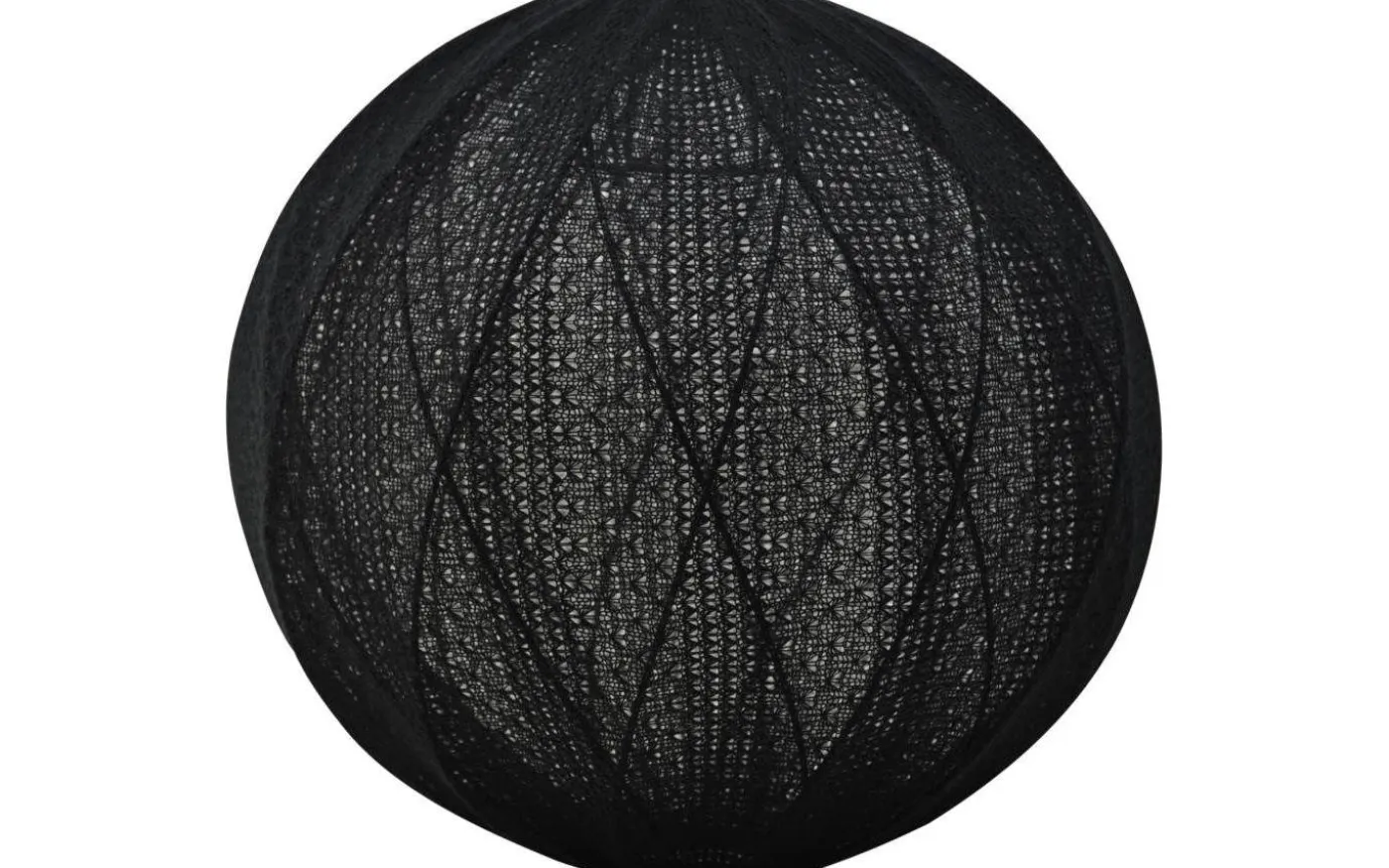 Carrie Takskärm Ø40cm Svart Virkat