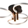 Caruso Plafond LED mattsvart/aluminium