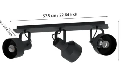 Casibare Plafond 57,5cm Svart