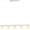 Castralvo Taklampa 121cm 5L Trä/Amber