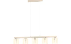 Castralvo Taklampa 121cm 5L Trä/Amber