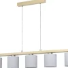Castralvo Taklampa 121cm 5L Trä/Vit