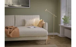Cato Golvlampa 134cm LED GU4 Dimbar Nougat/Mässing