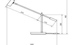 Cato Skrivbordslampa 48cm Mattvit