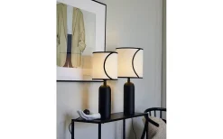 Celyn Ava Cylinder Lampskärm Ø30cm Offwhite/Svart