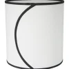 Celyn Ava Cylinder Lampskärm Ø25cm Offwhite/Svart