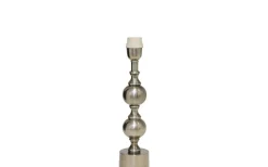 Charlotta Lampfot 35cm Antik Silver