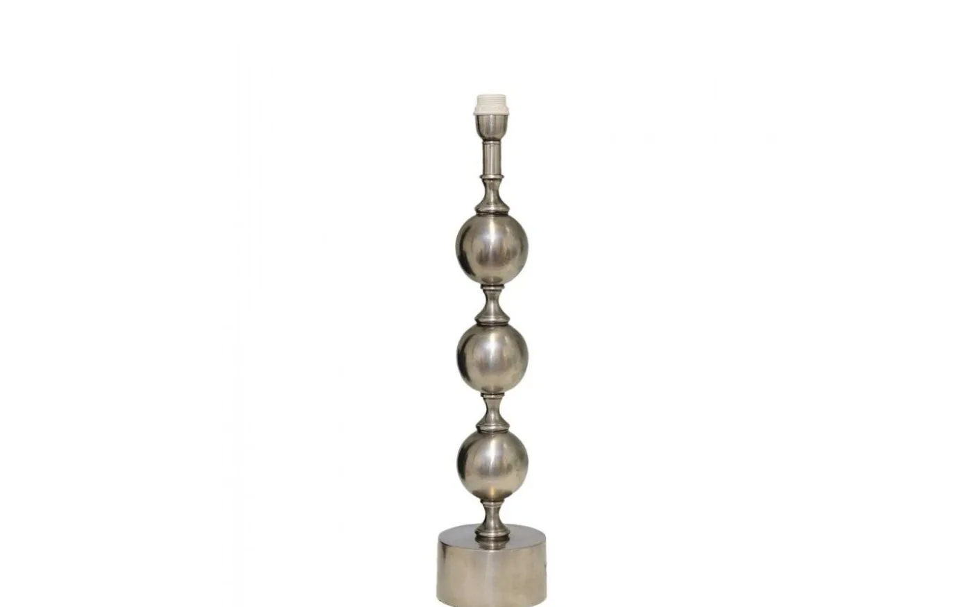 Charlotta Lampfot 66cm Silver