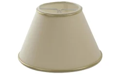 Chintz Lampskärm Ø42cm Beige med Guldprofil Matt