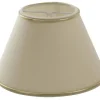 Chintz Lampskärm Ø20cm Beige med Guldprofil Matt