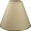 Chintz Toppringskärm Ø22cm Beige med Guldprofil Blank