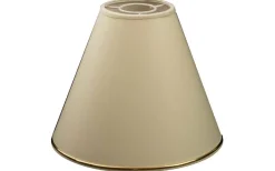 Chintz Toppringskärm Ø22cm Beige med Guldprofil Blank