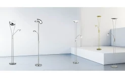 Chris Golvlampa LED uplight krom