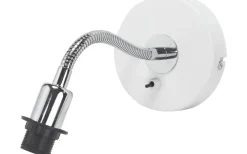 Cia Vägglampa E14 Vit/Krom