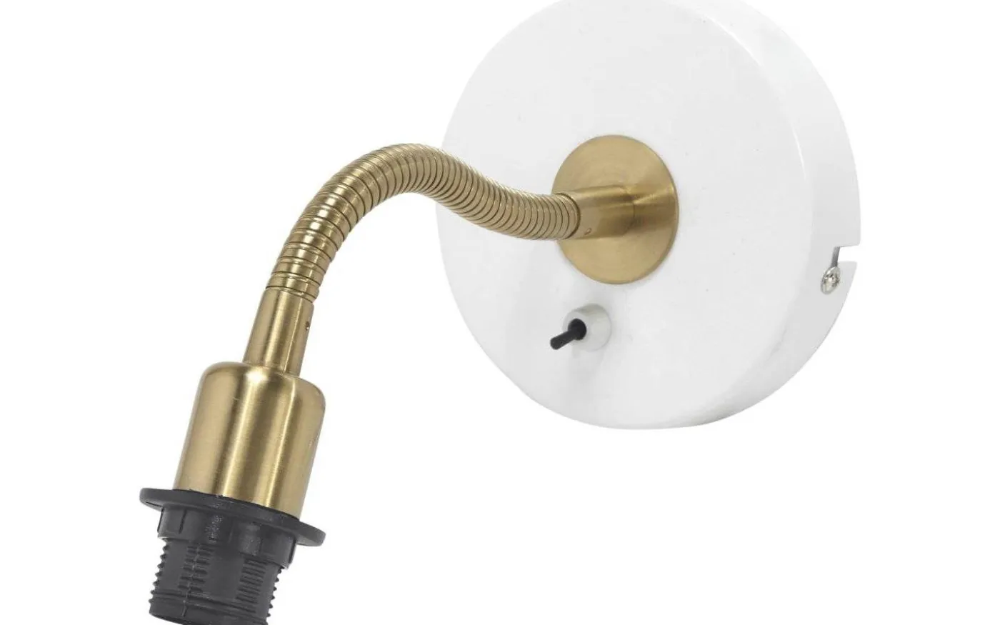 Cia Vägglampa E14 Vit/Mässing