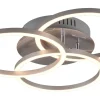 Circle Plafond LED i borstat stål