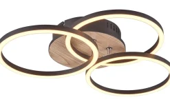 Circle Plafond LED träimitation/mattsvart