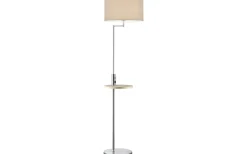 Claas Golvlampa E27 borstat stål