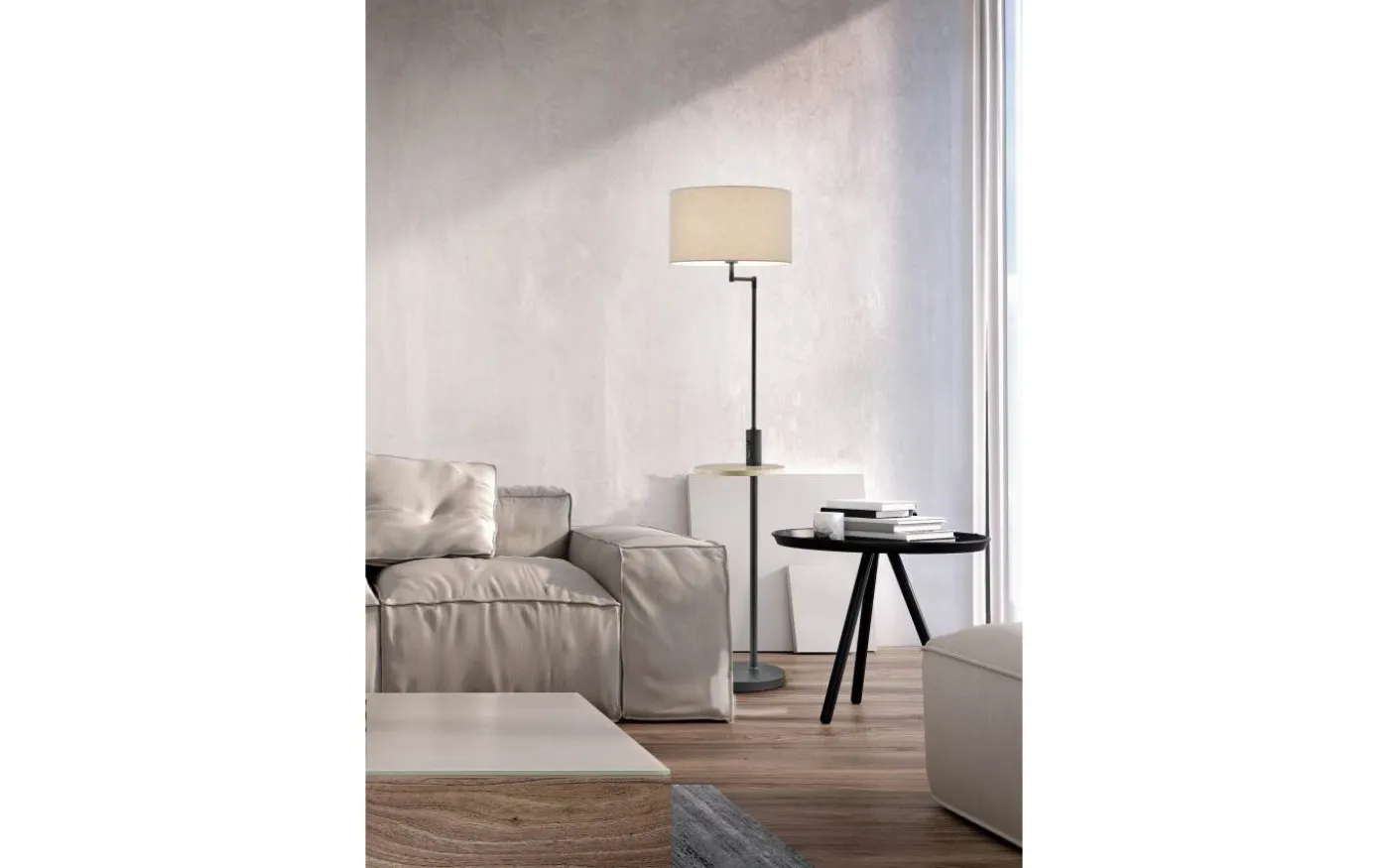 Claas Golvlampa E27 mattsvart