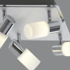 Clapton Spotlight LED 4-delad fyrkantig krom
