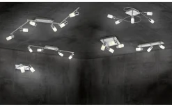 Clapton Spotlight LED 4-delad fyrkantig krom
