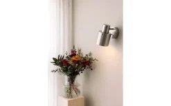 Clark 1 Vägglampa Borstad Stål