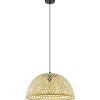 Claverdon Taklampa 50cm Svart/Natur