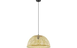 Claverdon Taklampa 50cm Svart/Natur