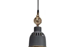 Cleveland Tak-/Fönsterlampa 14cm Grå/Mässing