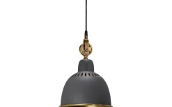Cleveland Tak-/Fönsterlampa 23cm Grå/Mässing